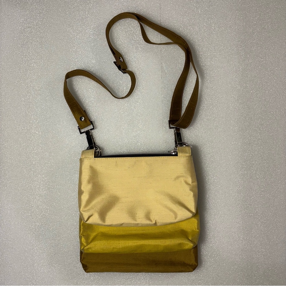 Chic Silk Three-Tone Tim Thompson Crossbody Bag
